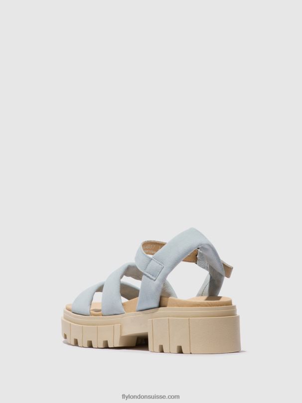 860NR544 sandales à bride arrière jela864 Fly London bleu ciel femmes