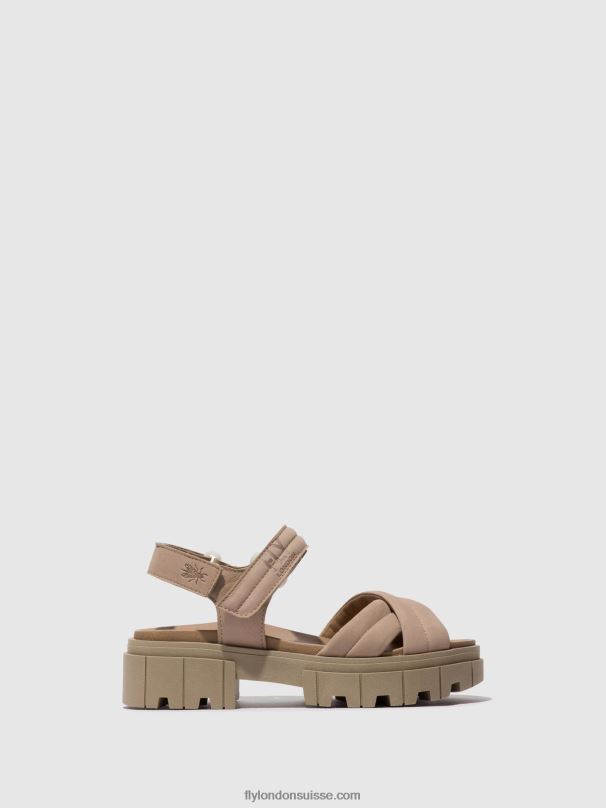 860NR545 sandales à bride arrière jada854 Fly London béton femmes