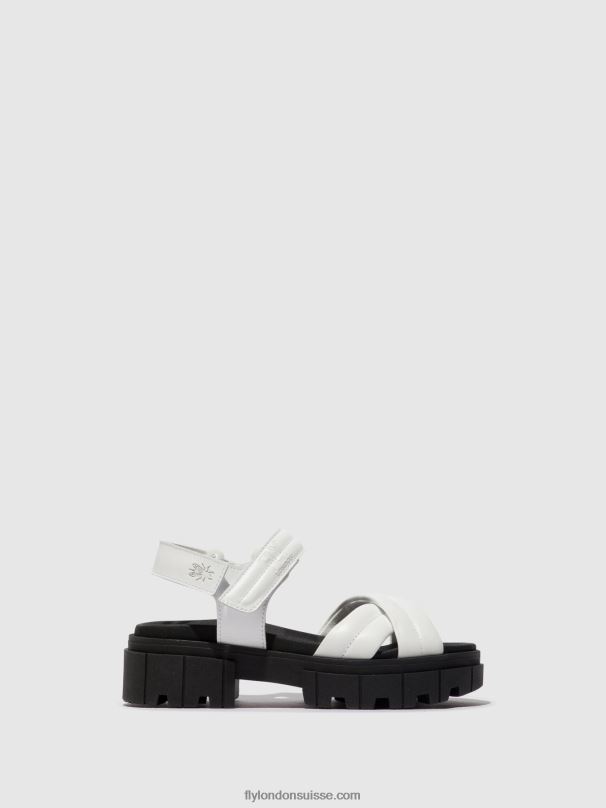 860NR547 sandales à bride arrière jada854 Fly London blanc femmes