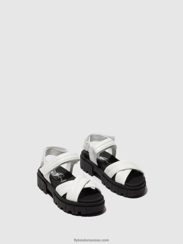 860NR547 sandales à bride arrière jada854 Fly London blanc femmes