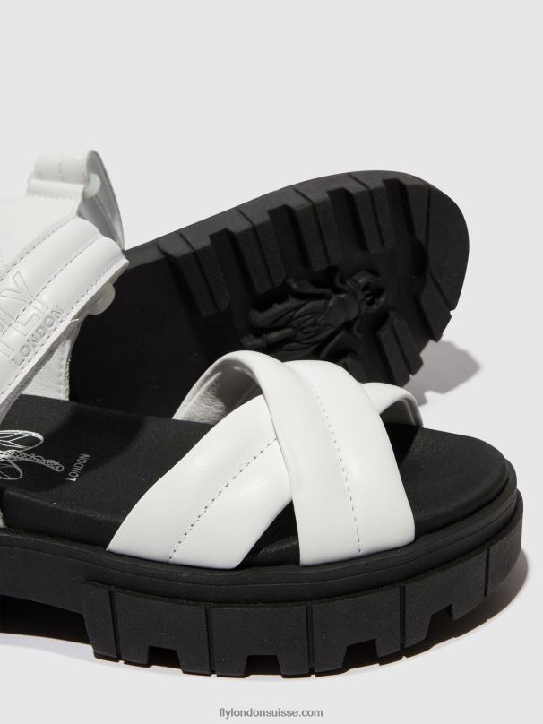 860NR547 sandales à bride arrière jada854 Fly London blanc femmes