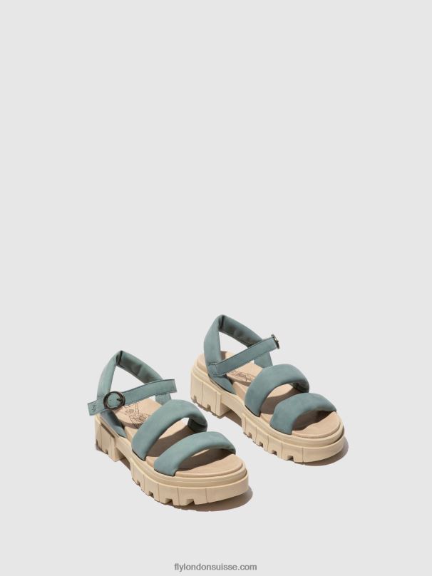 860NR548 sandales à bride arrière jela864 Fly London bleu pâle femmes