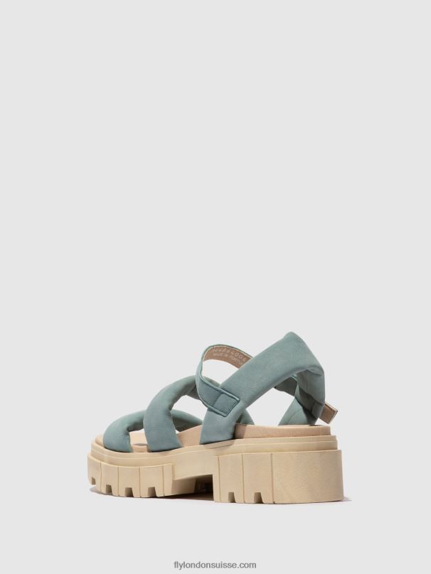 860NR548 sandales à bride arrière jela864 Fly London bleu pâle femmes