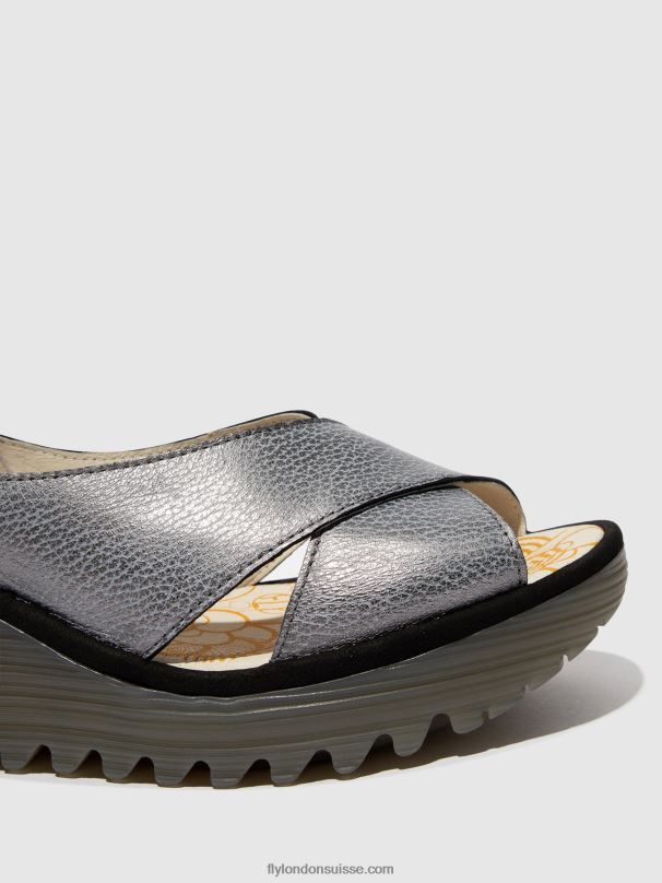 860NR560 sandales croisées yoma307 Fly London gris noir femmes