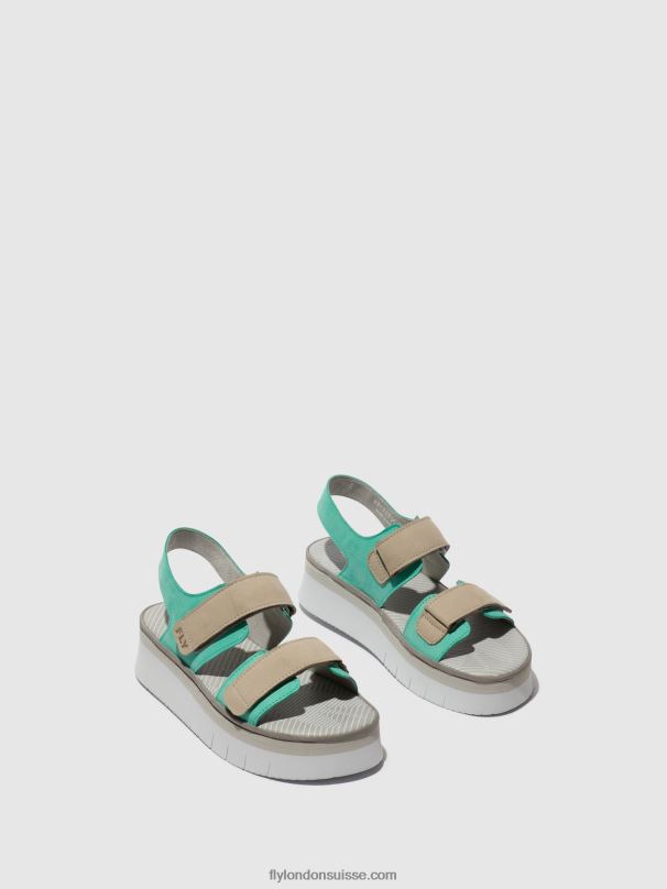 860NR578 sandales à bride arrière cori377 Fly London mynt/nuage femmes