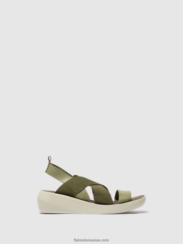 860NR592 sandales croisées baji848 Fly London smog femmes