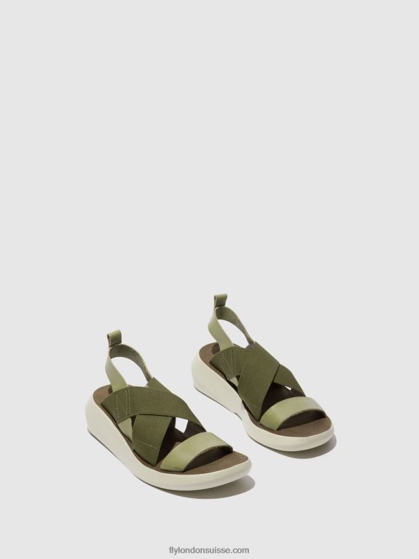 860NR592 sandales croisées baji848 Fly London smog femmes