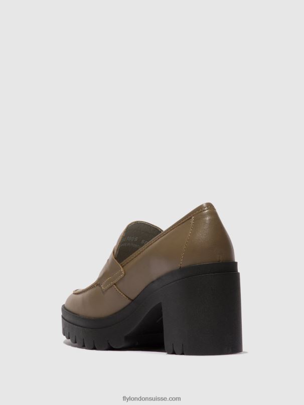 860NR673 chaussures mocassins toky803 Fly London taupe femmes