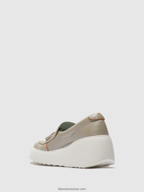 860NR705 baskets à enfiler dala579 Fly London argent femmes