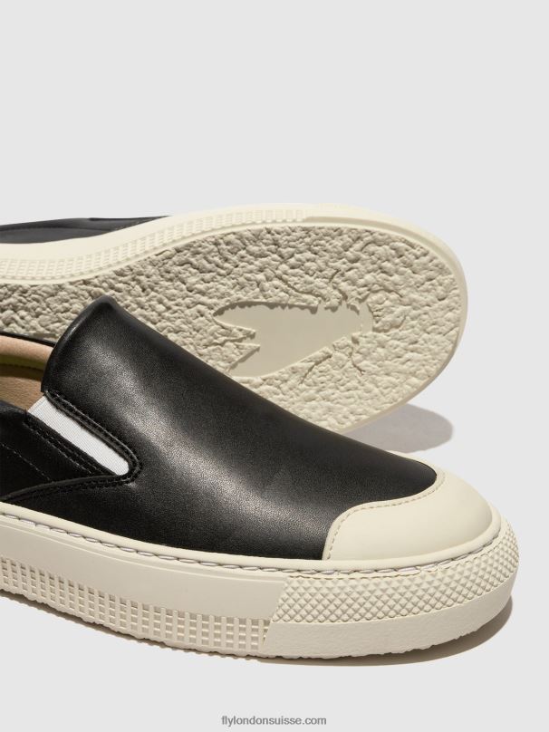 860NR706 toaf584 baskets à enfiler Fly London noir femmes