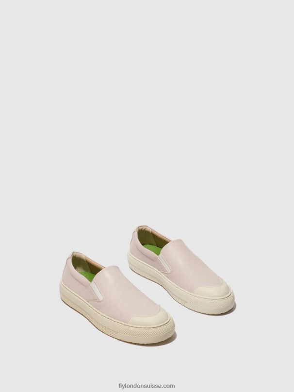 860NR709 toaf584 baskets à enfiler Fly London rose femmes