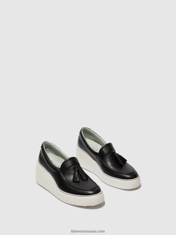 860NR711 baskets à enfiler dala579 Fly London noir femmes