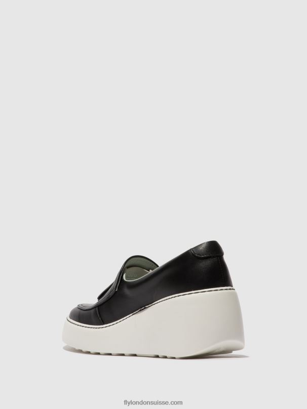 860NR711 baskets à enfiler dala579 Fly London noir femmes