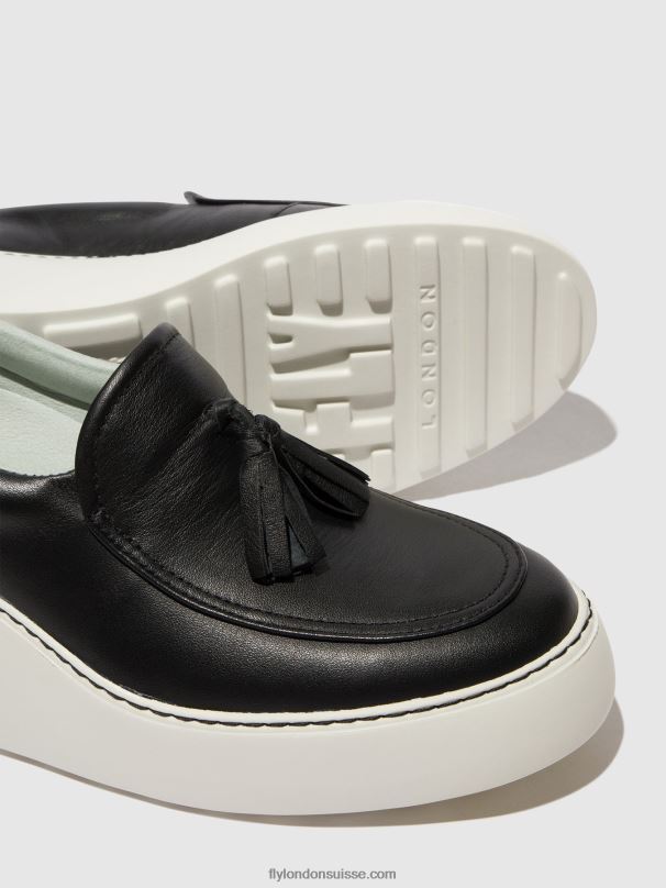 860NR711 baskets à enfiler dala579 Fly London noir femmes
