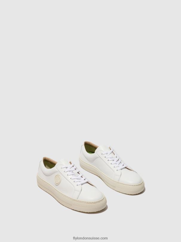 860NR712 baskets à lacets tafa587 Fly London blanc femmes