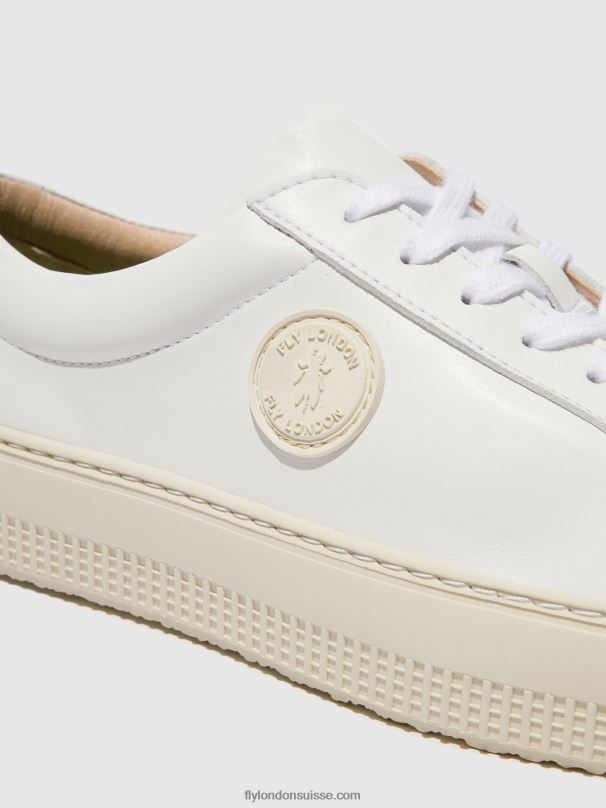 860NR712 baskets à lacets tafa587 Fly London blanc femmes