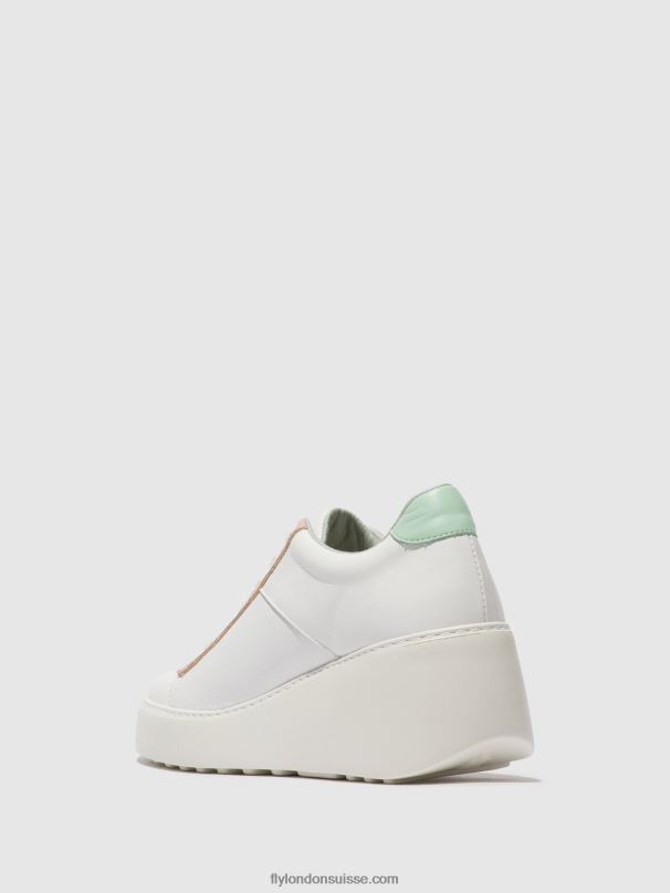 860NR713 baskets à lacets delf580 Fly London blanc/nude/menthe femmes