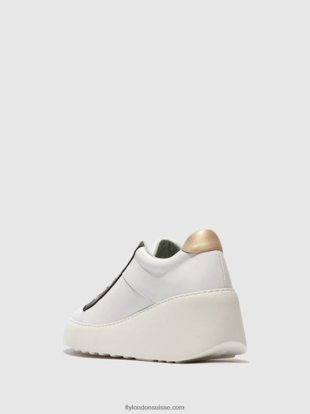 860NR718 baskets à lacets delf580 Fly London blanc/graphite/mynt femmes