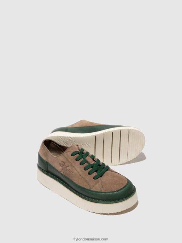 860NR719 baskets à lacets cuda099 Fly London essence/pierre femmes
