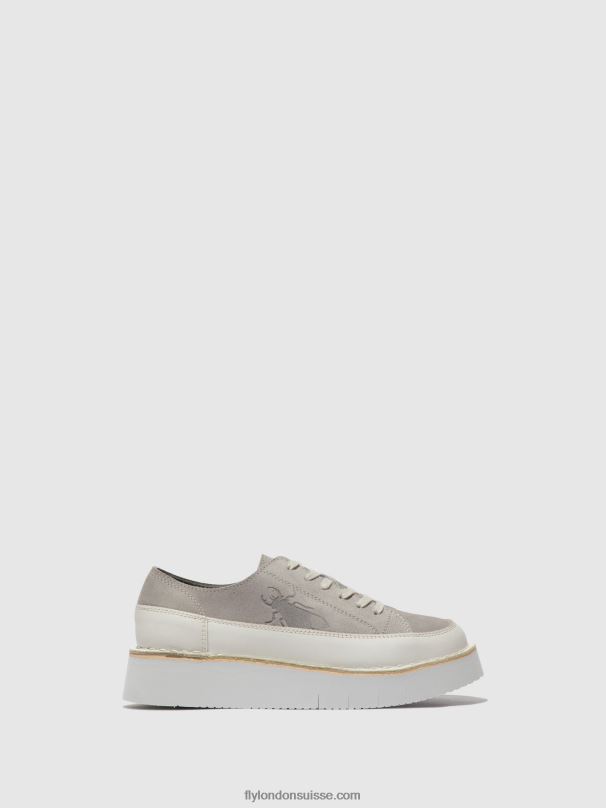 860NR723 baskets à lacets cuda099 Fly London blanc cassé/nuage femmes