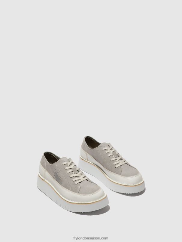 860NR723 baskets à lacets cuda099 Fly London blanc cassé/nuage femmes