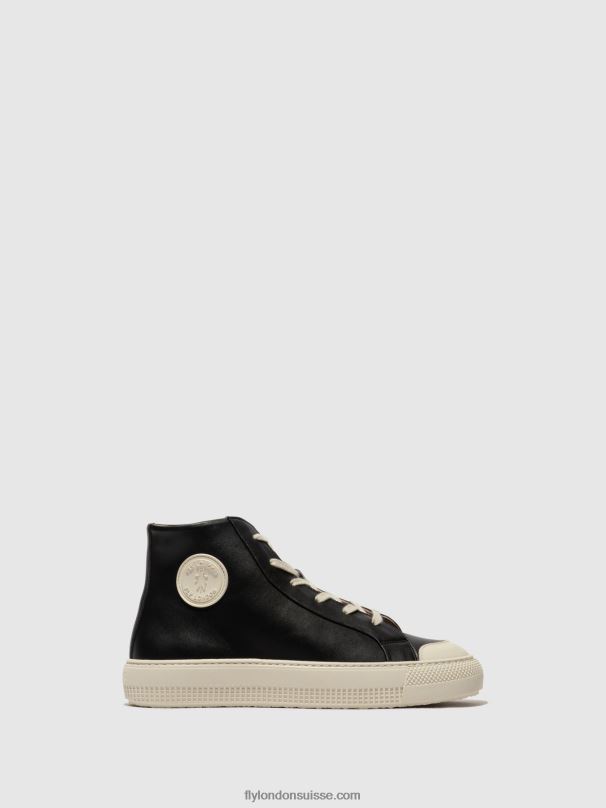860NR726 topy586 baskets montantes Fly London noir femmes