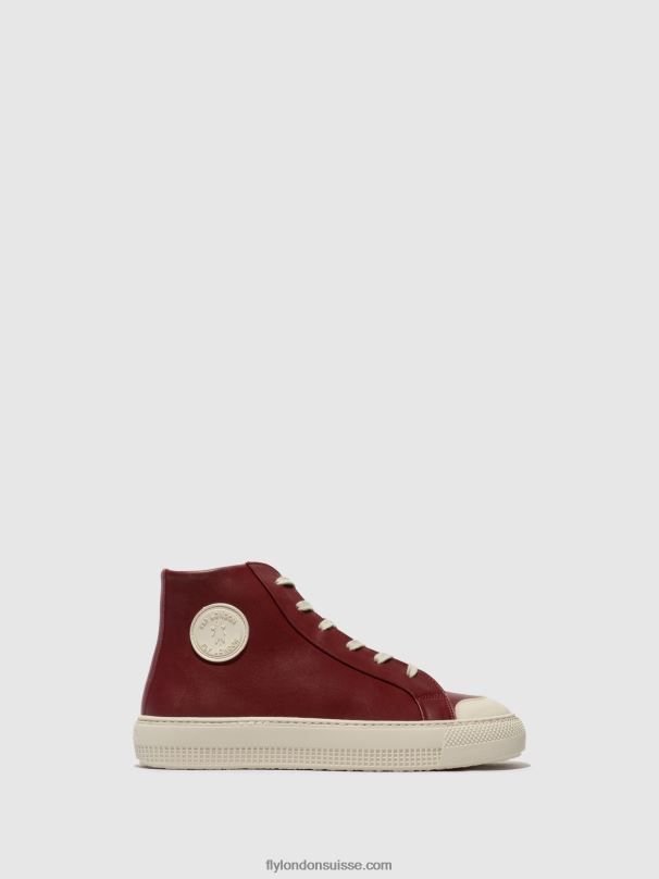 860NR727 topy586 baskets montantes Fly London Bordeaux femmes