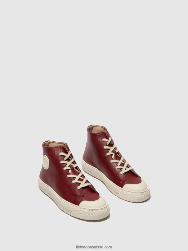 860NR727 topy586 baskets montantes Fly London Bordeaux femmes