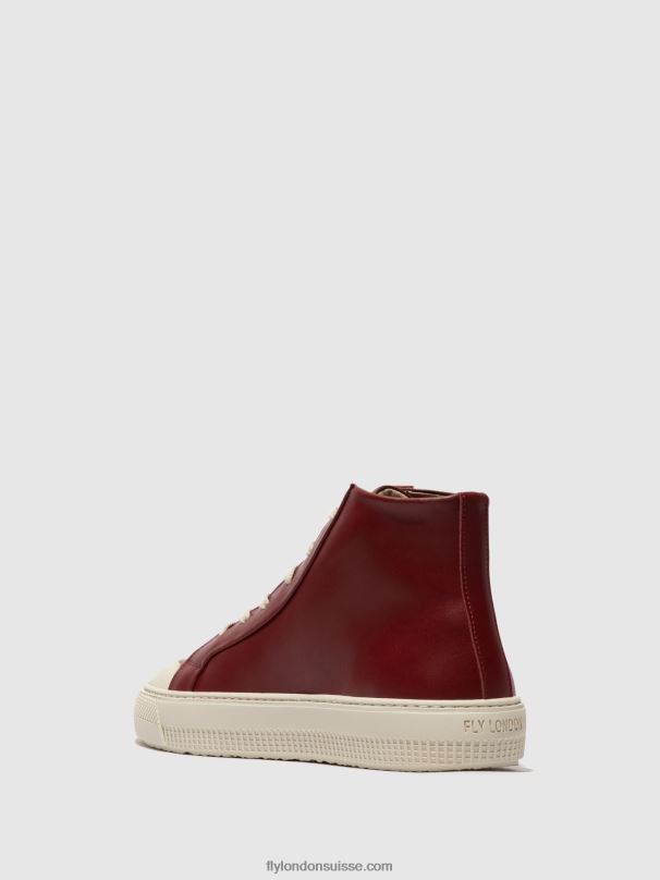 860NR727 topy586 baskets montantes Fly London Bordeaux femmes