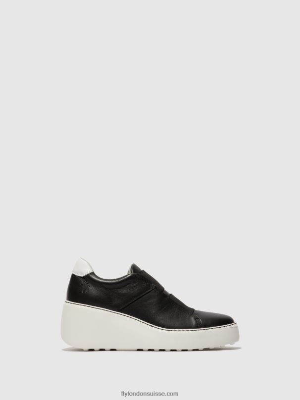 860NR730 baskets élastiquées dito581 Fly London noir femmes