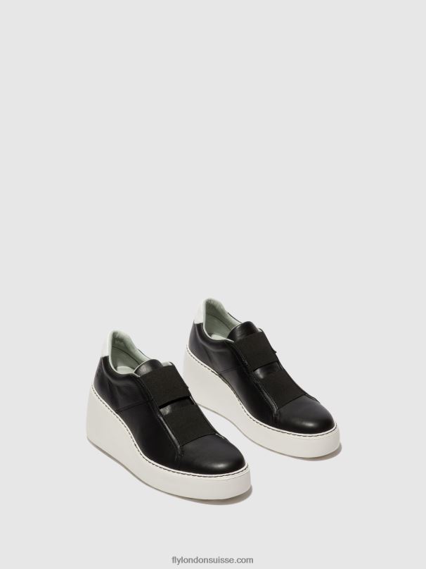860NR730 baskets élastiquées dito581 Fly London noir femmes