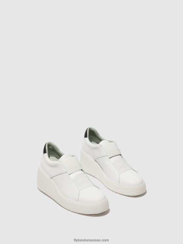 860NR732 baskets élastiquées dito581 Fly London blanc femmes