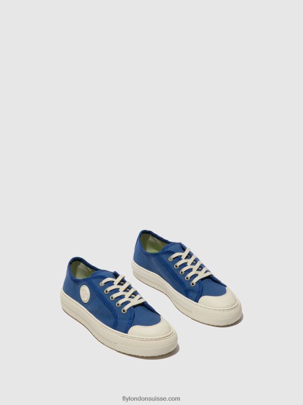 860NR738 baskets à lacets tere557 Fly London bleu femmes