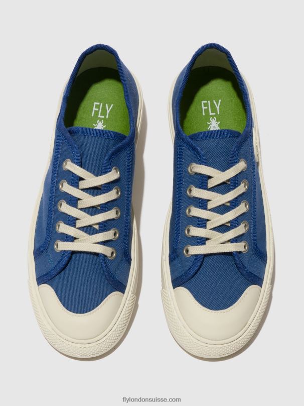860NR738 baskets à lacets tere557 Fly London bleu femmes