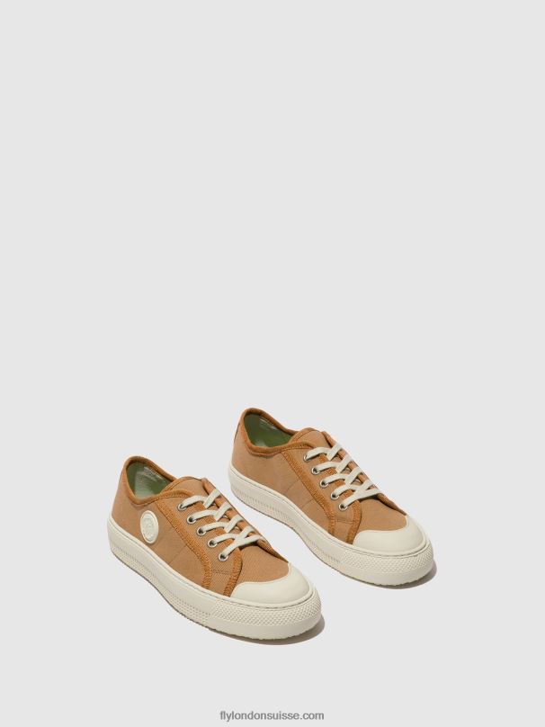 860NR740 baskets à lacets tere557 Fly London taupe femmes