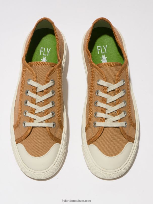 860NR740 baskets à lacets tere557 Fly London taupe femmes