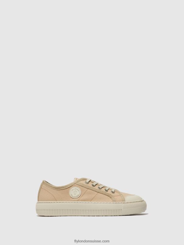 860NR741 baskets à lacets tere557 Fly London beige femmes