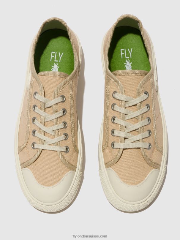 860NR741 baskets à lacets tere557 Fly London beige femmes