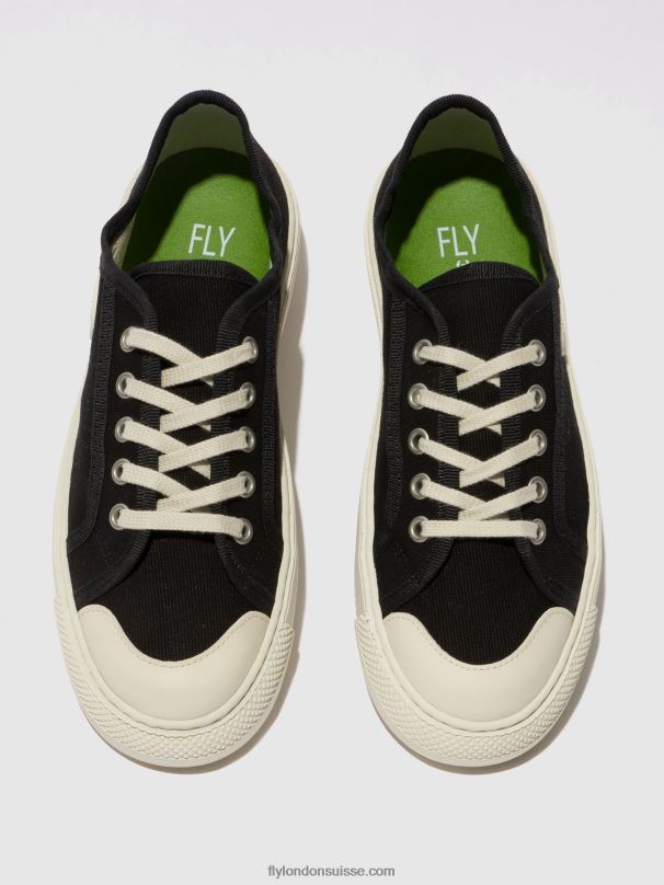 860NR742 baskets à lacets tere557 Fly London noir femmes