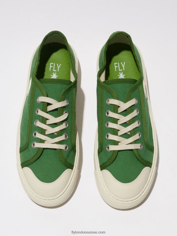 860NR743 baskets à lacets tere557 Fly London vert femmes