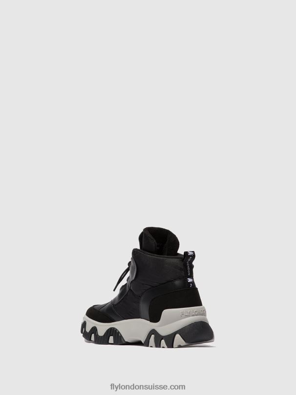 860NR745 baskets à lacets fumo892 Fly London multi-noir femmes