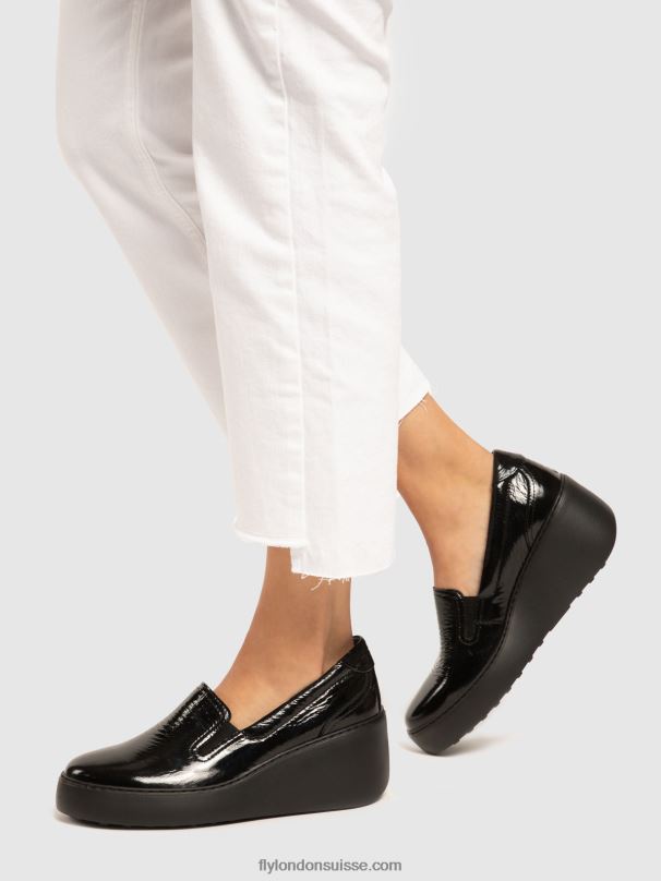 860NR746 baskets à enfiler deca459 Fly London noir femmes