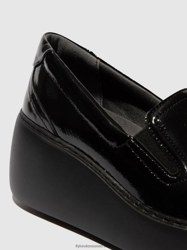 860NR746 baskets à enfiler deca459 Fly London noir femmes