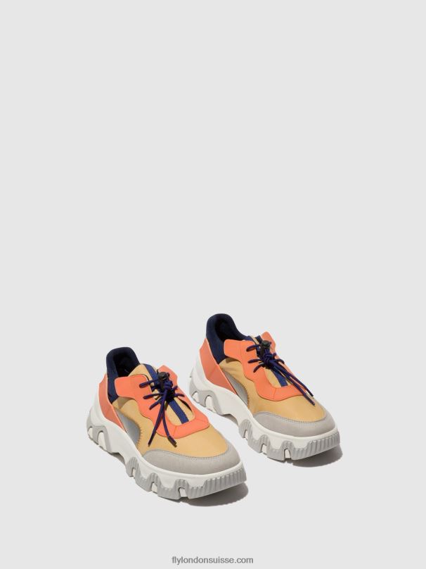 860NR750 baskets élastiquées fian634 Fly London pêche femmes