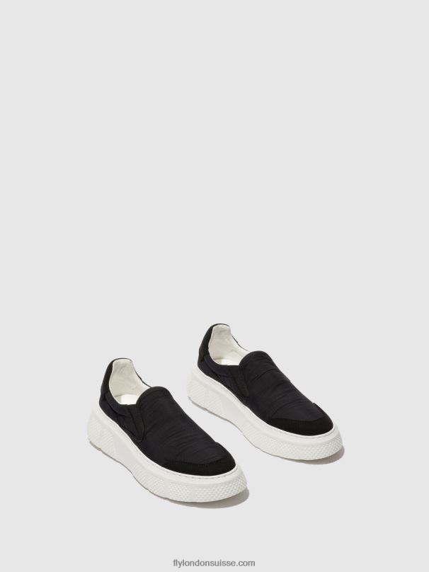 860NR752 baskets à enfiler elin509 Fly London noir femmes