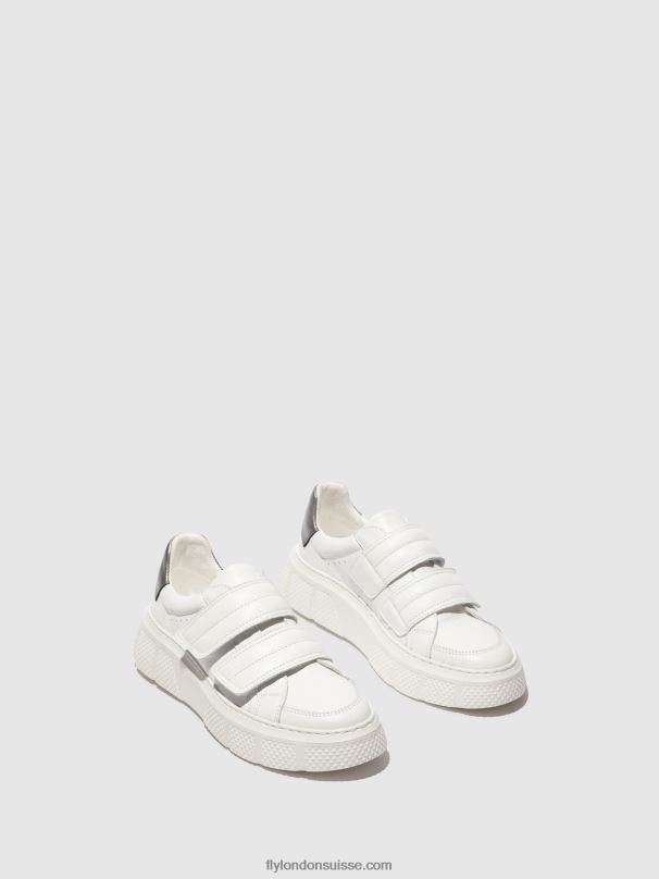 860NR756 baskets velcro edda513 Fly London blanc femmes