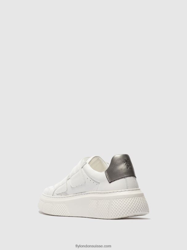 860NR756 baskets velcro edda513 Fly London blanc femmes