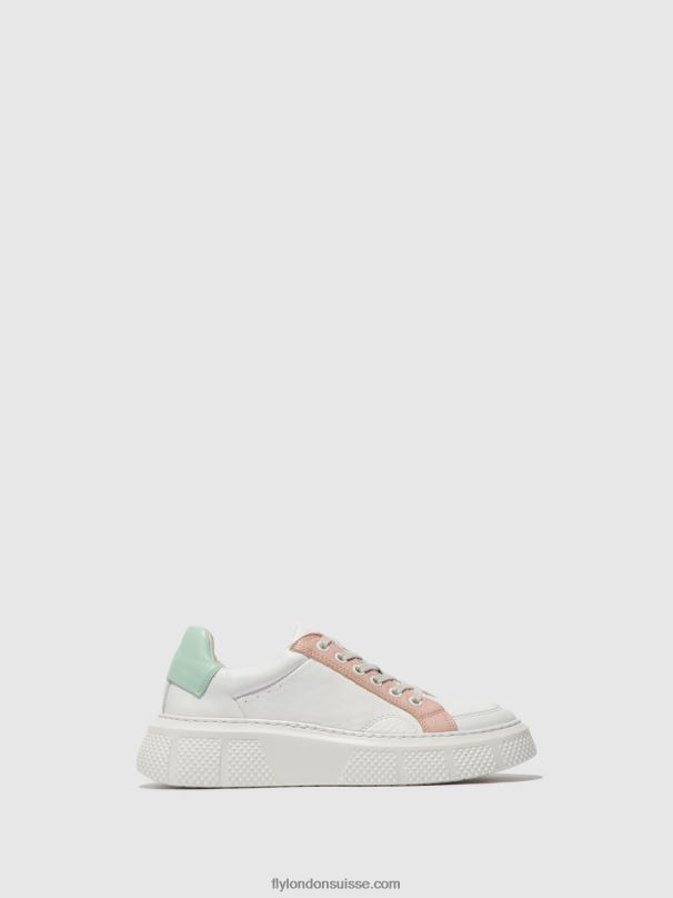 860NR758 baskets à lacets emmy510 Fly London blanc/nude/mynt femmes