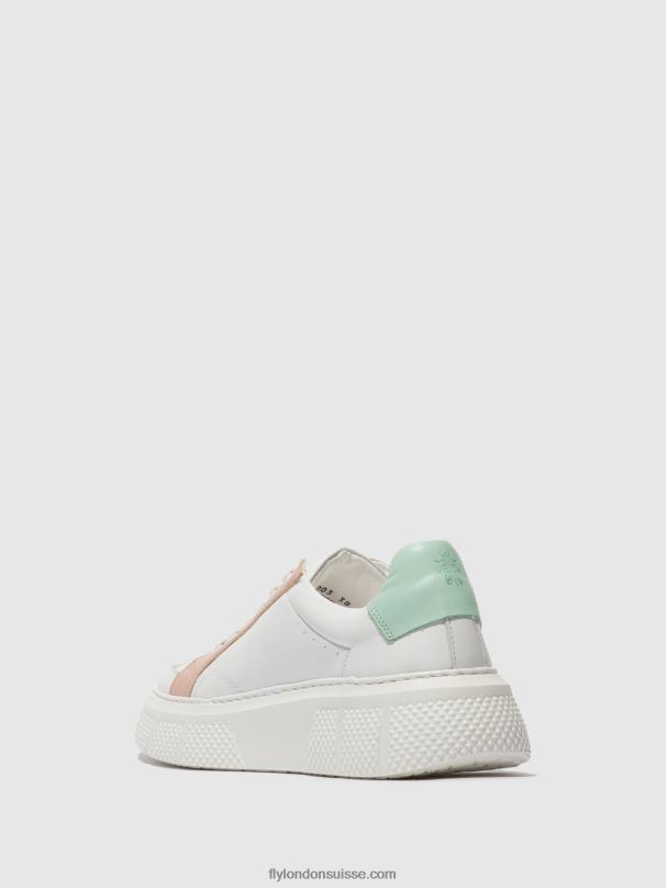 860NR758 baskets à lacets emmy510 Fly London blanc/nude/mynt femmes
