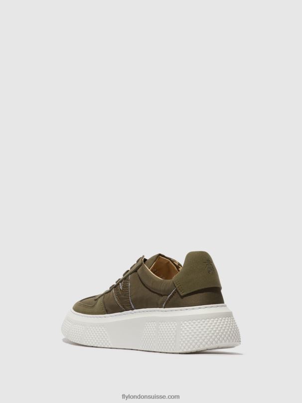 860NR759 baskets à lacets essa511 Fly London kaki femmes